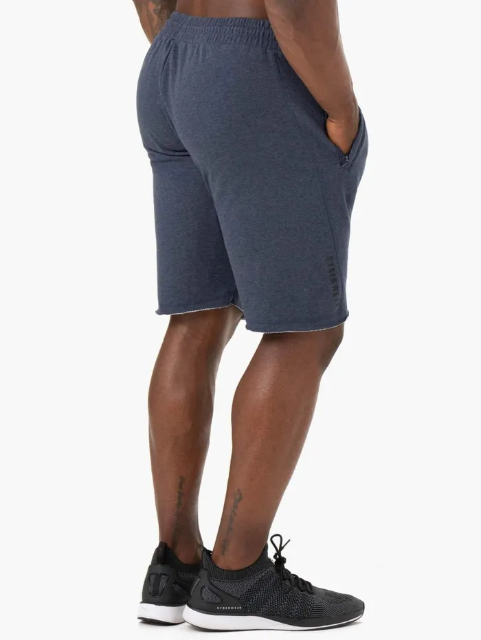 Iron Track Shorts 8211 Navy Marl Men Ryderwear Gym Shorts