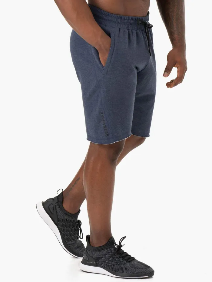 Iron Track Shorts 8211 Navy Marl Men Ryderwear Gym Shorts