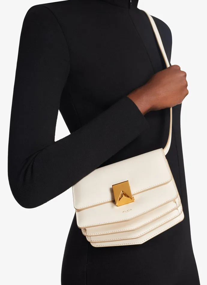 Ivory Le Papa Small Bag In Calfskin Women Alaa Le Papa Ivory Le Papa Small Bag In Calfskin Women Alaa Le Papa