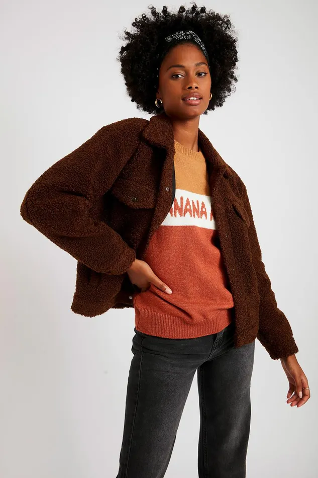 Jacket Brown 8211 CHAYTON JOSHUA Brown Women Banana Moon Jackets and Coats Jacket Brown 8211 CHAYTON JOSHUA Brown Women Banana Moon Jackets and Coats