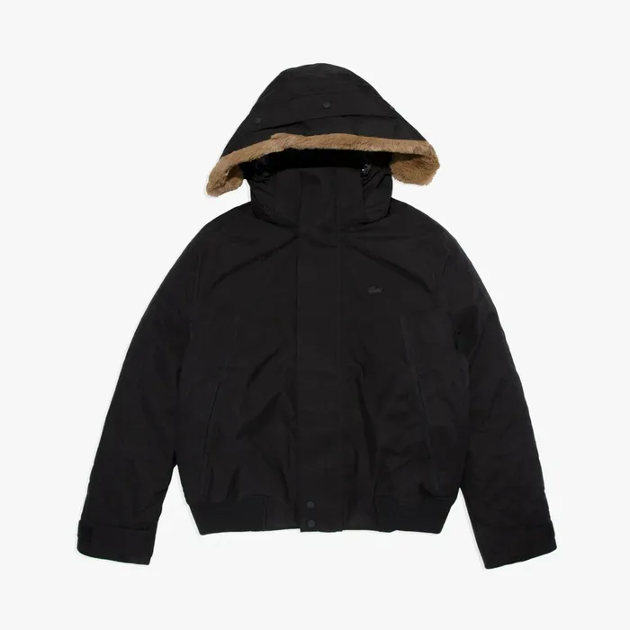 Jackets and Coats Lacoste Mens Detachable Faux Fur Hood Short Quilted Parka BlackDark Grey Online Outlet Store Jackets and Coats Lacoste Mens Detachable Faux Fur Hood Short Quilted Parka BlackDark Grey Online Outlet Store
