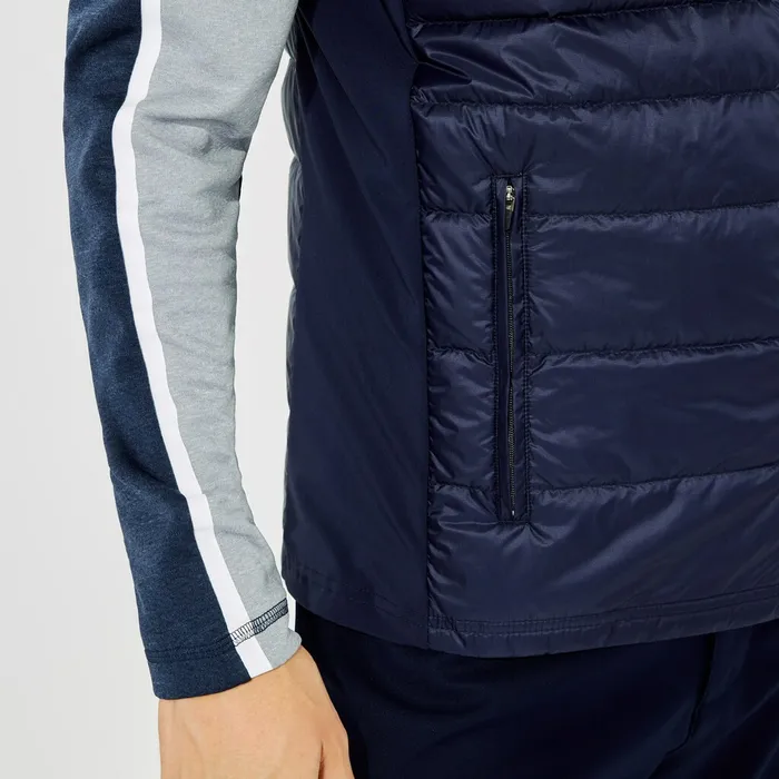Jackets and Coats Lacoste Mens SPORT Lightweight WaterResistant Quilted Vest Navy Blue Near Me