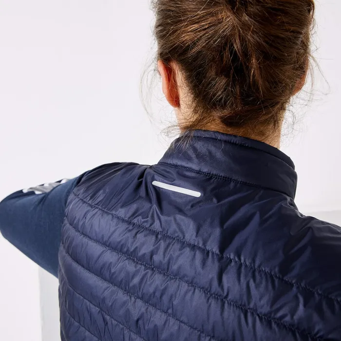 Jackets and Coats Lacoste Mens SPORT Lightweight WaterResistant Quilted Vest Navy Blue Near Me