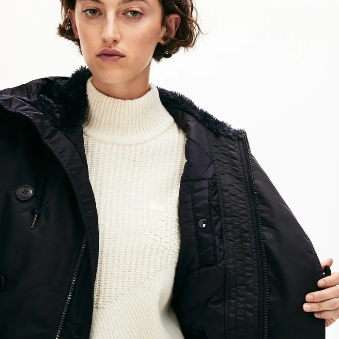 Jackets and Coats Lacoste Mens Unisex x Alpha Industries Colorblock Flightjacket Dark GreyNavy BlueGreenYellow On Sale