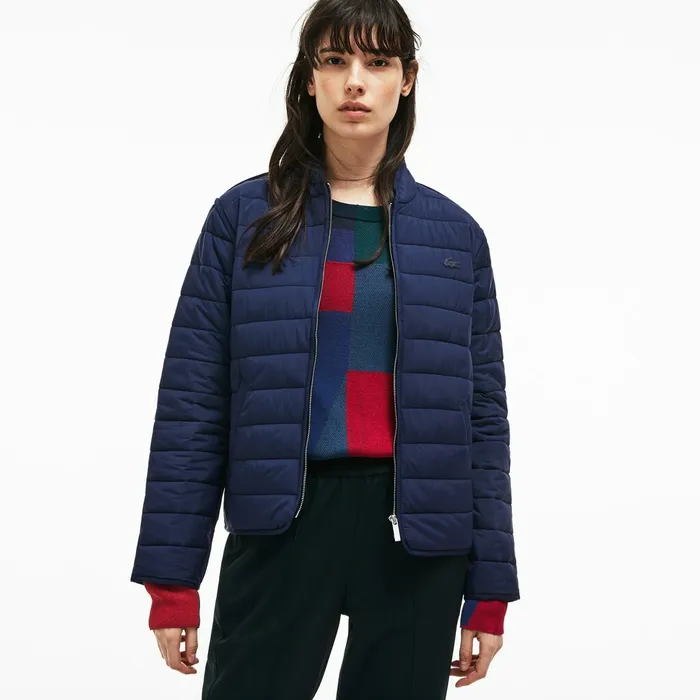 Jackets and Coats Lacoste Womens Zippered Quilted Soft Taffeta Jacket Navy Blue Near Me Jackets and Coats Lacoste Womens Zippered Quilted Soft Taffeta Jacket Navy Blue Near Me