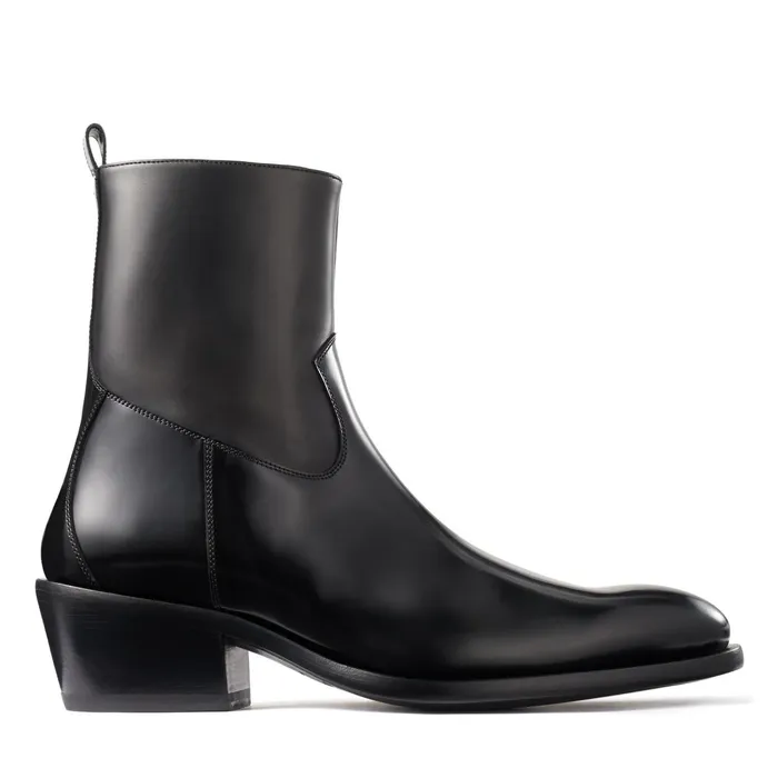 Jesse Black Box Calf Boots Black Men JIMMY CHOO Casual Shoes
