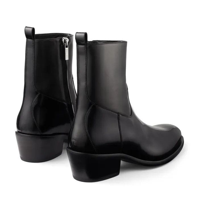 Jesse Black Box Calf Boots Black Men JIMMY CHOO Casual Shoes