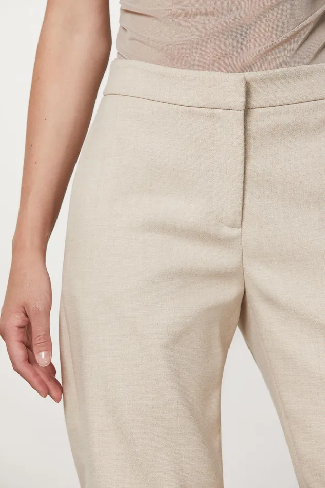 Joggers Women Patrizia Pepe Canvas Jogger Pants Craft Beige Melange
