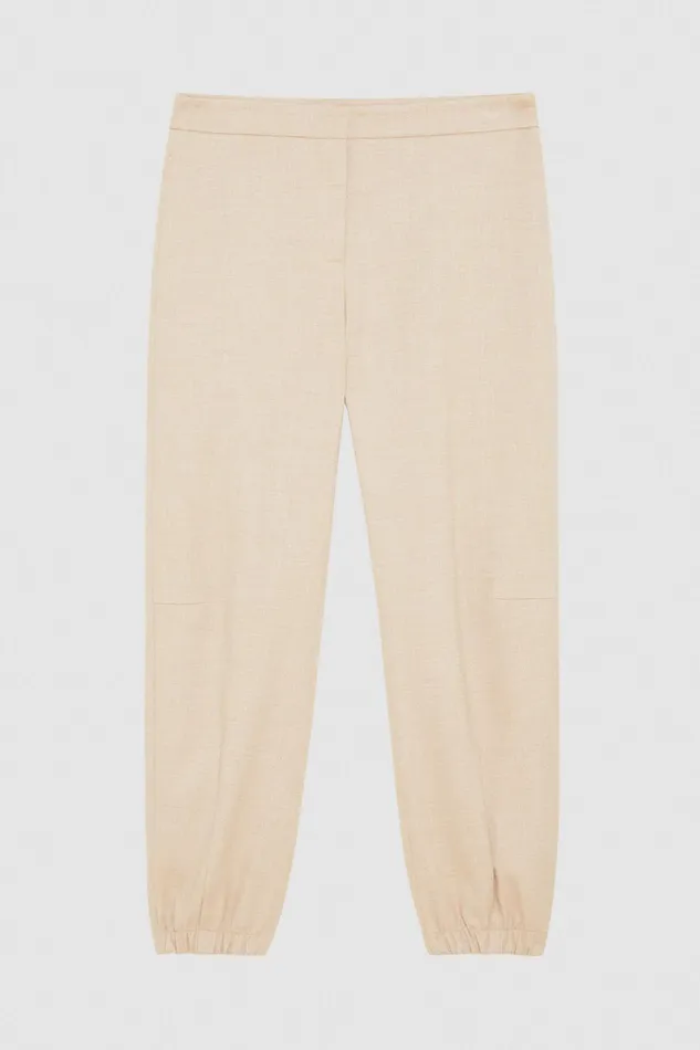 Joggers Women Patrizia Pepe Canvas Jogger Pants Craft Beige Melange