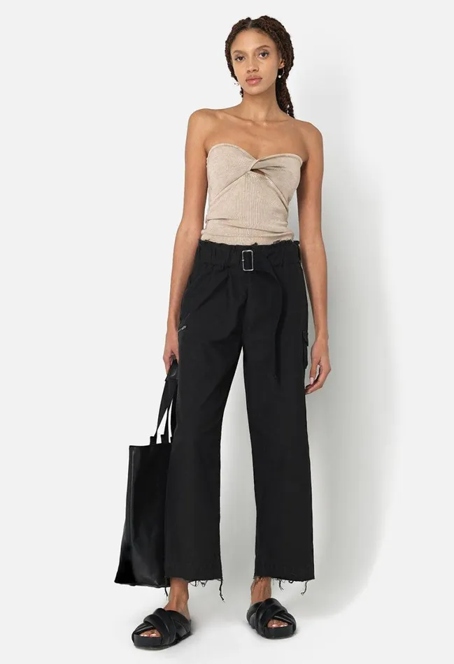 John Elliott Bottoms Belted Pant Black 8211 Women