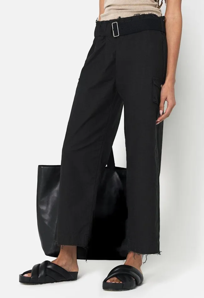 John Elliott Bottoms Belted Pant Black 8211 Women John Elliott Bottoms Belted Pant Black 8211 Women