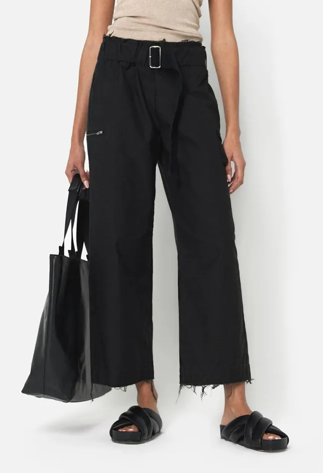 John Elliott Bottoms Belted Pant Black 8211 Women John Elliott Bottoms Belted Pant Black 8211 Women