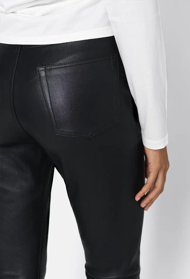 John Elliott Bottoms Leather High Rise Skinny Pant Black 8211 Women John Elliott Bottoms Leather High Rise Skinny Pant Black 8211 Women