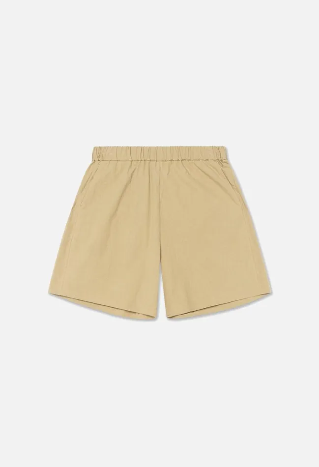 John Elliott Bottoms Leisure Poplin Short Barley 8211 Women John Elliott Bottoms Leisure Poplin Short Barley 8211 Women