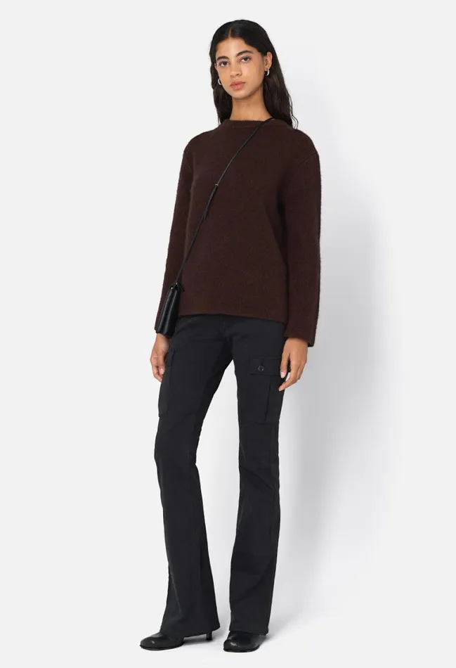 John Elliott Bottoms Low Rise Boot Cut Cargo Black 8211 Women John Elliott Bottoms Low Rise Boot Cut Cargo Black 8211 Women
