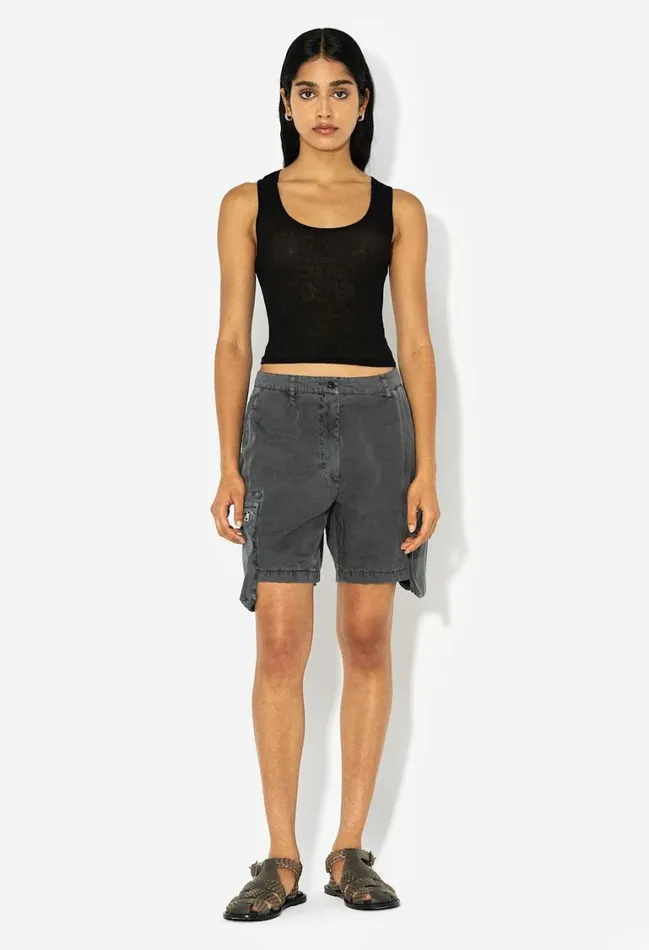 John Elliott Bottoms Paneled Utility Short Washed Black 8211 Women John Elliott Bottoms Paneled Utility Short Washed Black 8211 Women