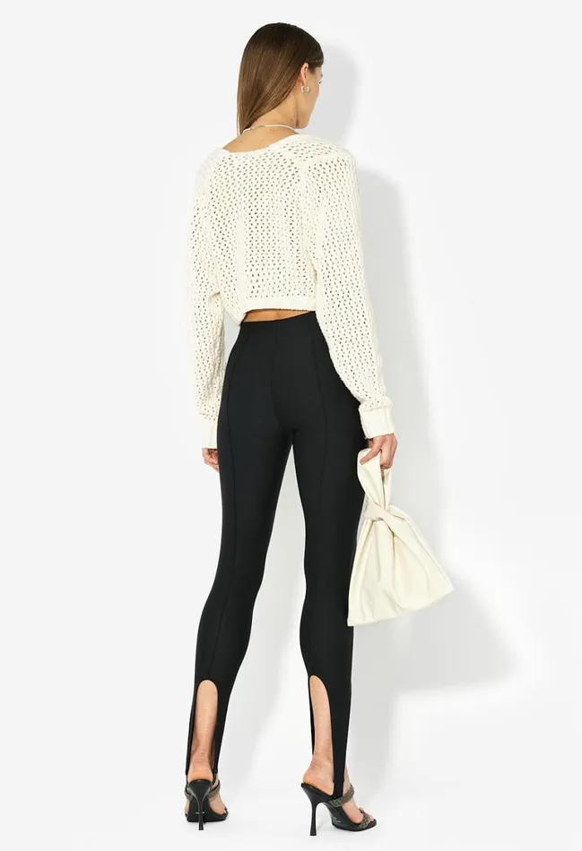 John Elliott Bottoms Valentina Stirrup Leggings Black 8211 Women John Elliott Bottoms Valentina Stirrup Leggings Black 8211 Women