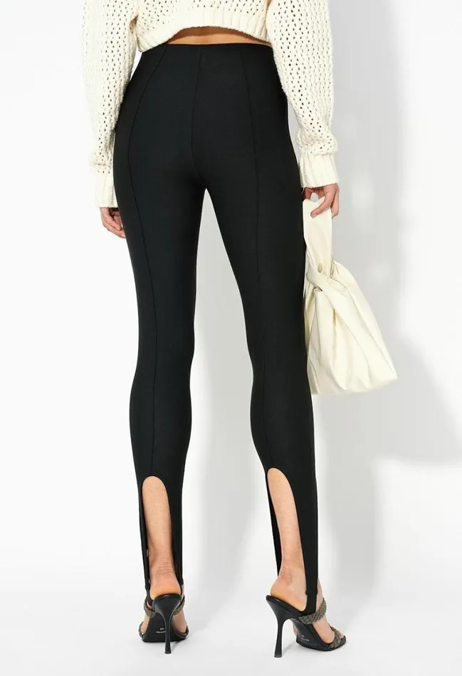 John Elliott Bottoms Valentina Stirrup Leggings Black 8211 Women John Elliott Bottoms Valentina Stirrup Leggings Black 8211 Women