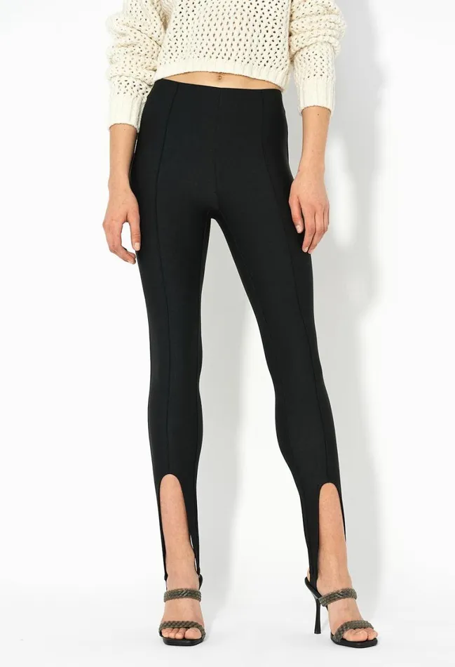 John Elliott Bottoms Valentina Stirrup Leggings Black 8211 Women John Elliott Bottoms Valentina Stirrup Leggings Black 8211 Women