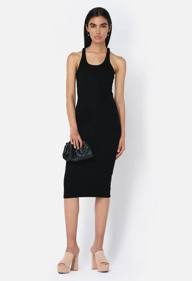 John Elliott Dresses Gemini Rib Bandeau Dress Black 8211 Women John Elliott Dresses Gemini Rib Bandeau Dress Black 8211 Women