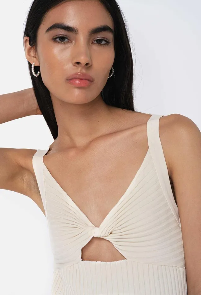 John Elliott Dresses Ginza Rib Twist Dress Feather 8211 Women John Elliott Dresses Ginza Rib Twist Dress Feather 8211 Women