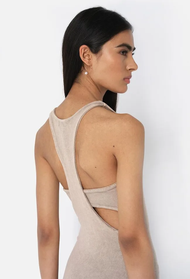 John Elliott Dresses Mineral Wash Gemini Rib Bandeau Dress Shark 8211 Women John Elliott Dresses Mineral Wash Gemini Rib Bandeau Dress Shark 8211 Women
