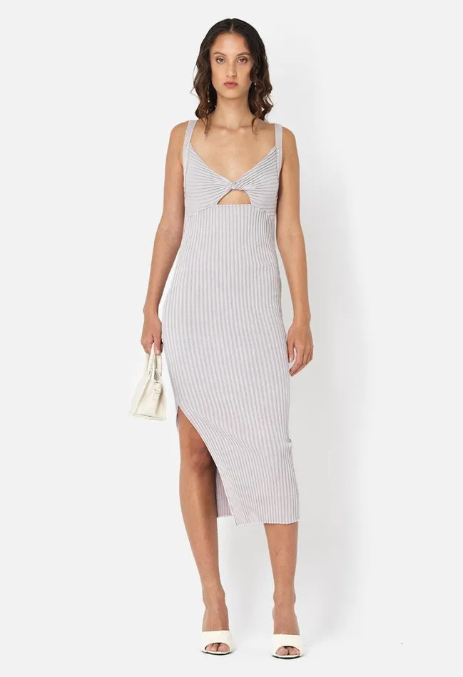 John Elliott Dresses Mineral Wash Ginza Rib Twist Dress Thistle 8211 Women John Elliott Dresses Mineral Wash Ginza Rib Twist Dress Thistle 8211 Women