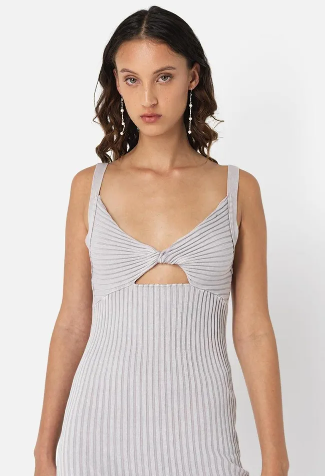 John Elliott Dresses Mineral Wash Ginza Rib Twist Dress Thistle 8211 Women John Elliott Dresses Mineral Wash Ginza Rib Twist Dress Thistle 8211 Women