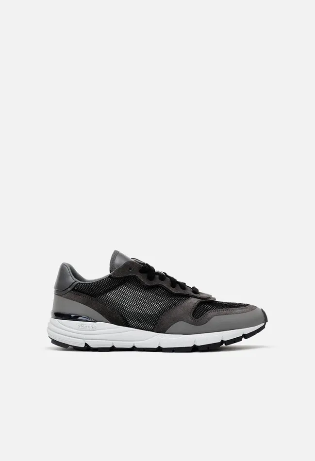 John Elliott Footwear Edition One Runner Shark Suede X Black 8211 Men