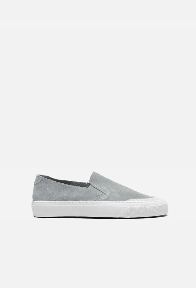 John Elliott Footwear Haze Slip On Suede Moon Grey 8211 Men