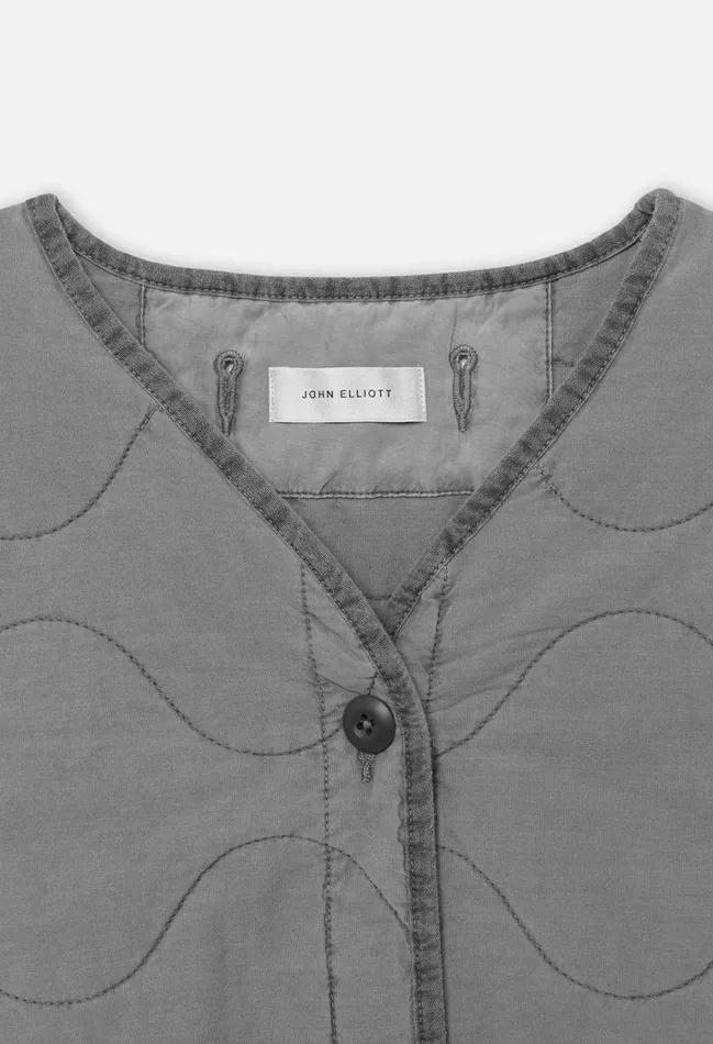 John Elliott Jackets Paneled Quilted Jacket Washed Black 8211 Women John Elliott Jackets Paneled Quilted Jacket Washed Black 8211 Women
