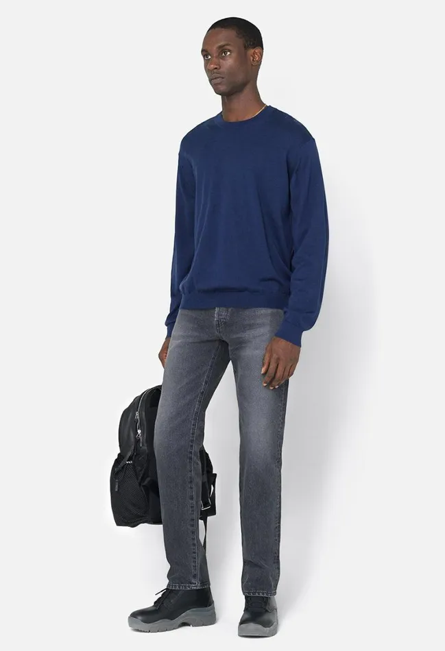 John Elliott Knitwear Cashmere Wool Blend Crew Navy 8211 Men John Elliott Knitwear Cashmere Wool Blend Crew Navy 8211 Men