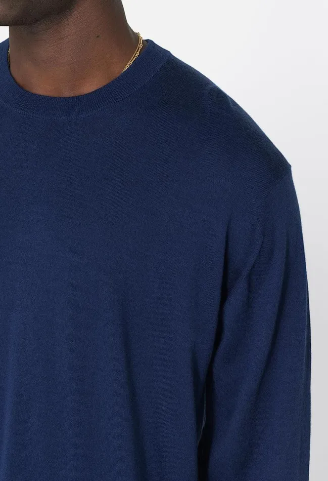 John Elliott Knitwear Cashmere Wool Blend Crew Navy 8211 Men John Elliott Knitwear Cashmere Wool Blend Crew Navy 8211 Men