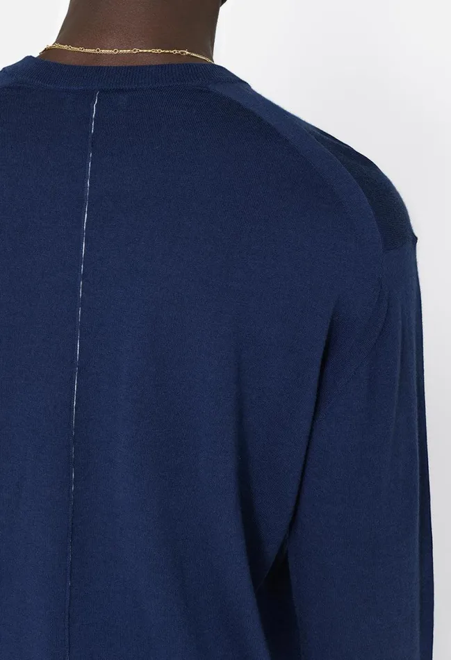 John Elliott Knitwear Cashmere Wool Blend Crew Navy 8211 Men John Elliott Knitwear Cashmere Wool Blend Crew Navy 8211 Men