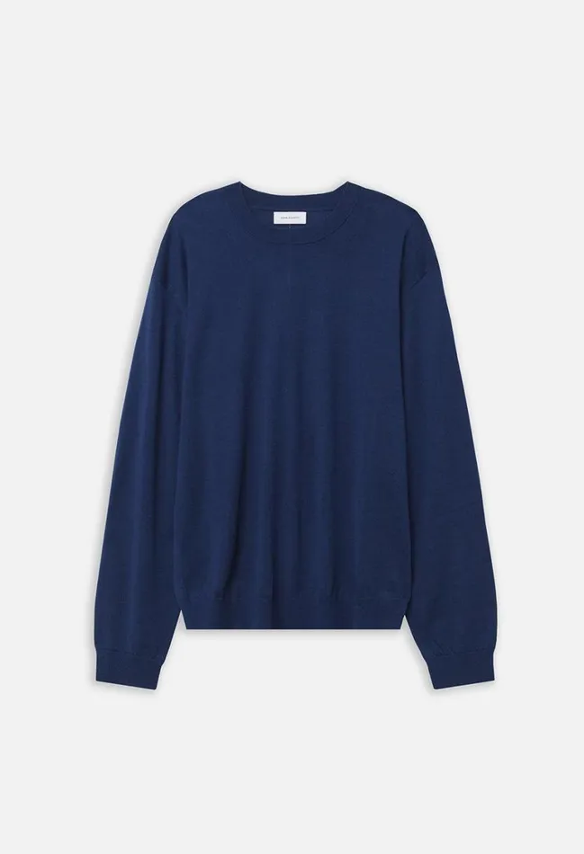 John Elliott Knitwear Cashmere Wool Blend Crew Navy 8211 Men John Elliott Knitwear Cashmere Wool Blend Crew Navy 8211 Men