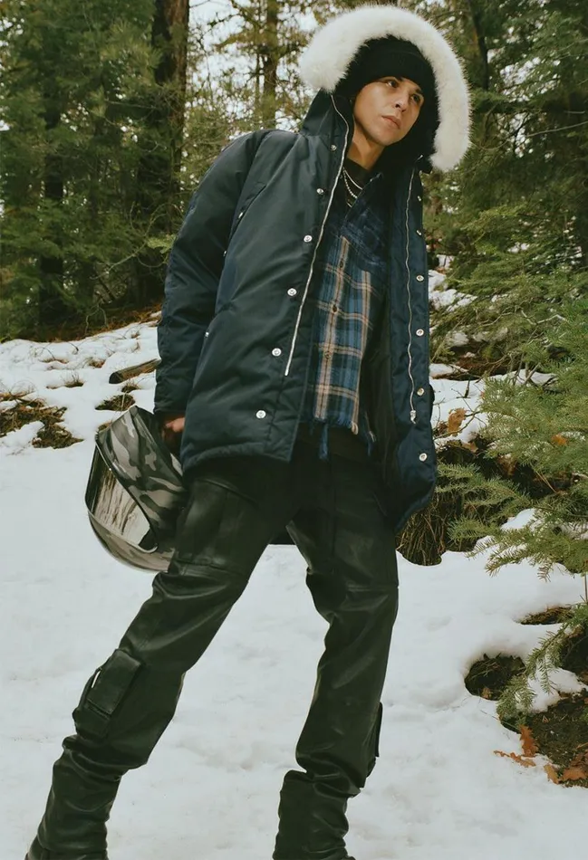 John Elliott Outerwear Andes Down Parka Navy 8211 Men