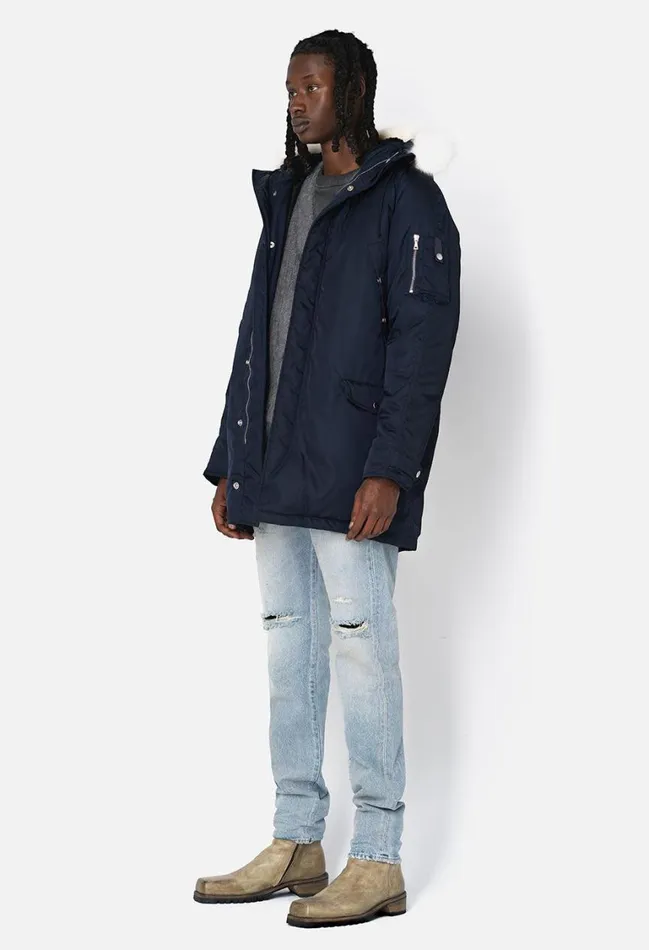John Elliott Outerwear Andes Down Parka Navy 8211 Men