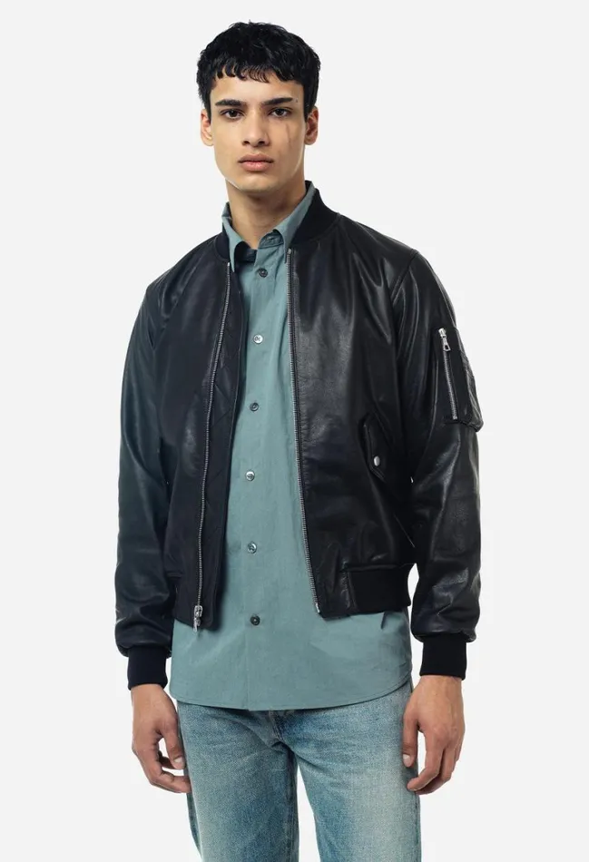 John Elliott Outerwear Leather Bogota Bomber Black 8211 Men