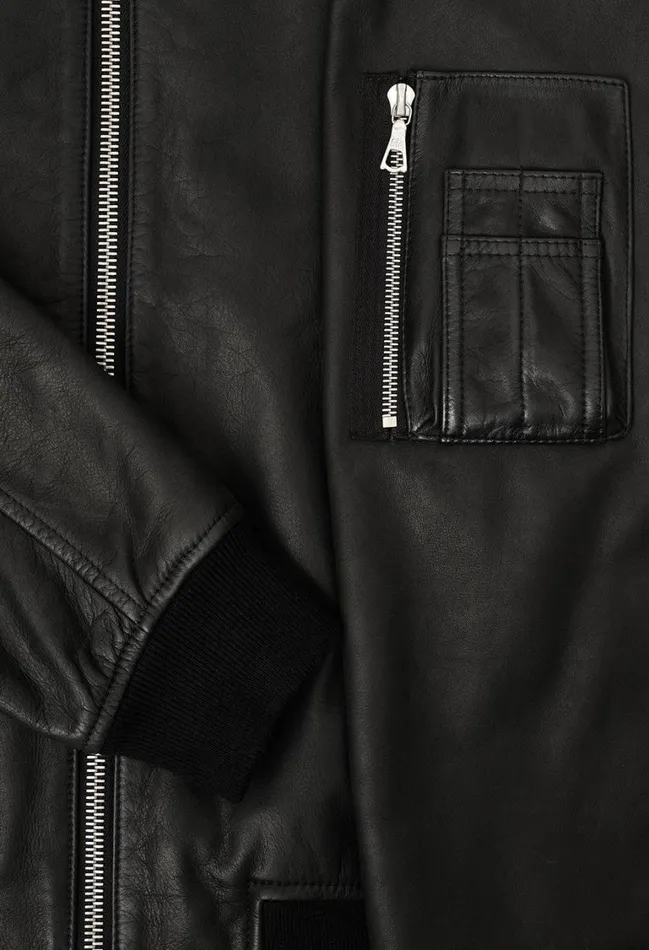John Elliott Outerwear Leather Bogota Bomber Black 8211 Men