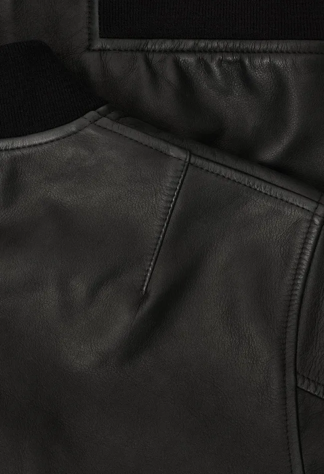 John Elliott Outerwear Leather Bogota Bomber Black 8211 Men
