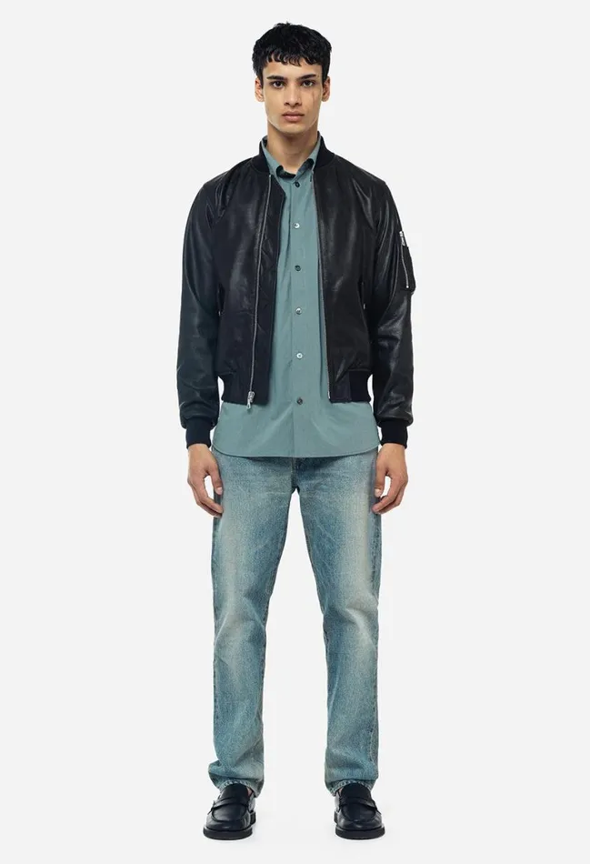 John Elliott Outerwear Leather Bogota Bomber Black 8211 Men