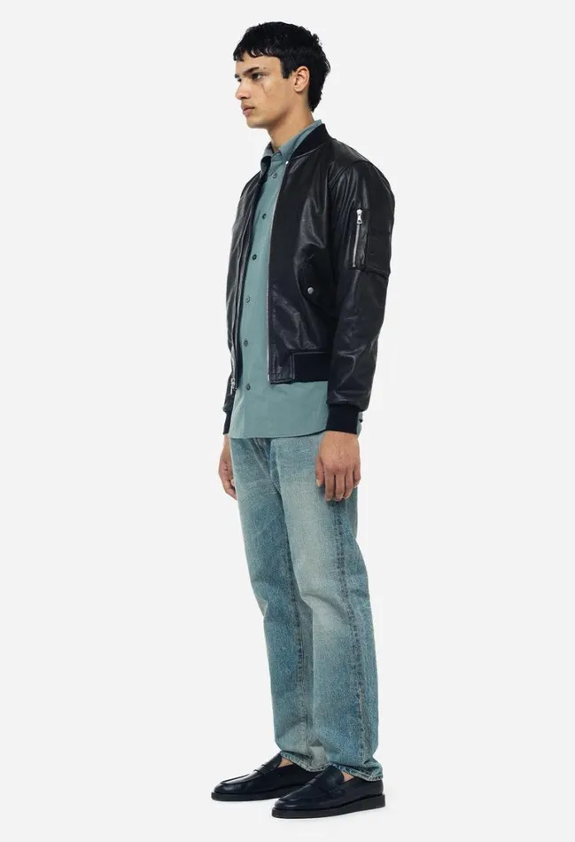 John Elliott Outerwear Leather Bogota Bomber Black 8211 Men