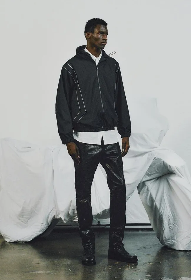 John Elliott Outerwear Paneled Nylon Anorak Black 8211 Men John Elliott Outerwear Paneled Nylon Anorak Black 8211 Men