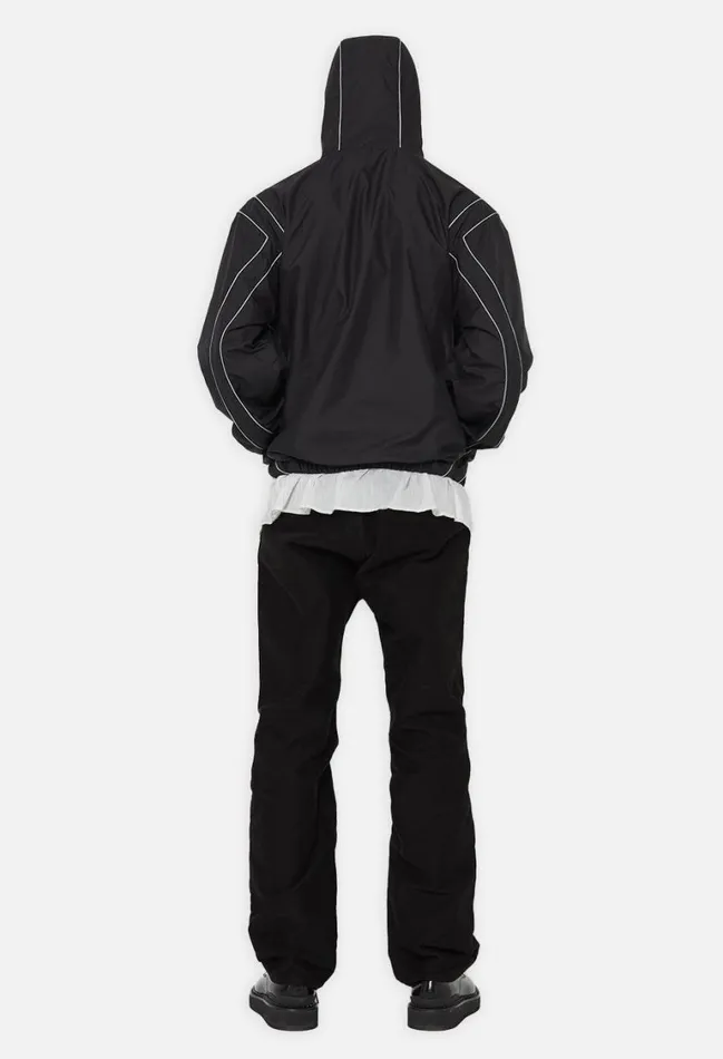 John Elliott Outerwear Paneled Nylon Anorak Black 8211 Men John Elliott Outerwear Paneled Nylon Anorak Black 8211 Men