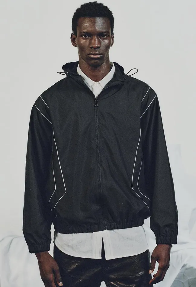 John Elliott Outerwear Paneled Nylon Anorak Black 8211 Men John Elliott Outerwear Paneled Nylon Anorak Black 8211 Men