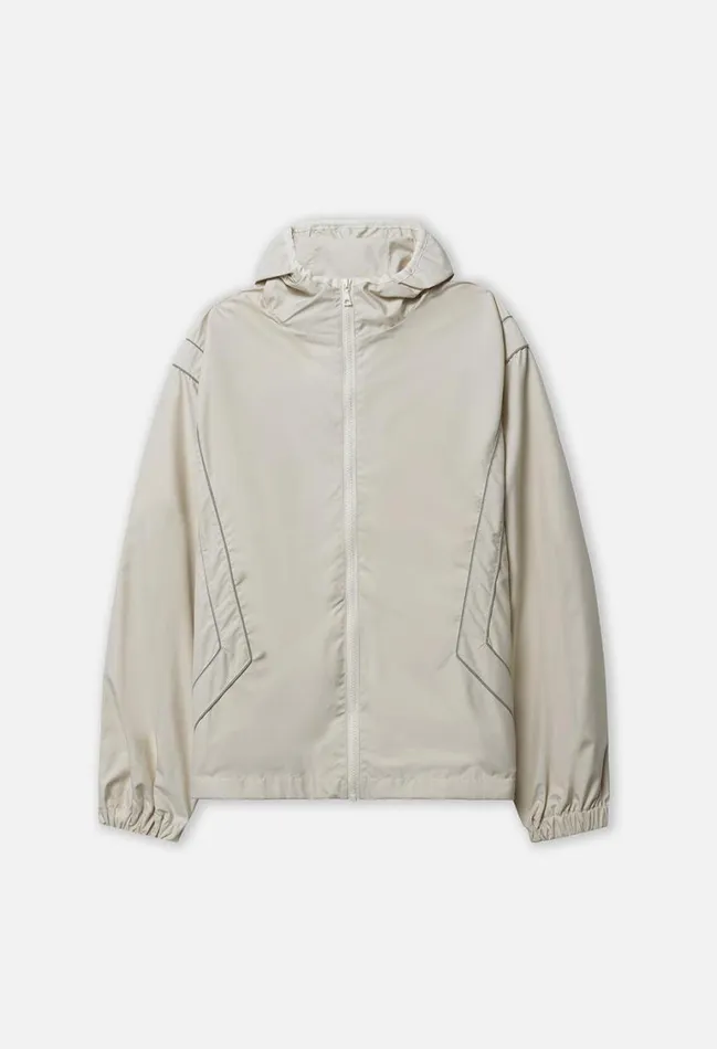 John Elliott Outerwear Paneled Nylon Anorak Ivory 8211 Men