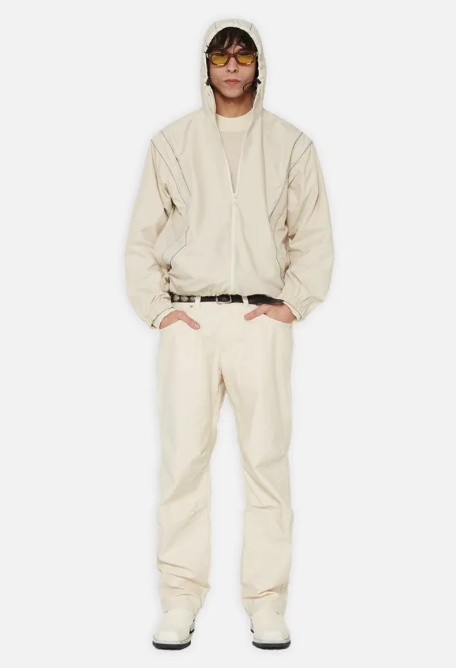 John Elliott Outerwear Paneled Nylon Anorak Ivory 8211 Men John Elliott Outerwear Paneled Nylon Anorak Ivory 8211 Men