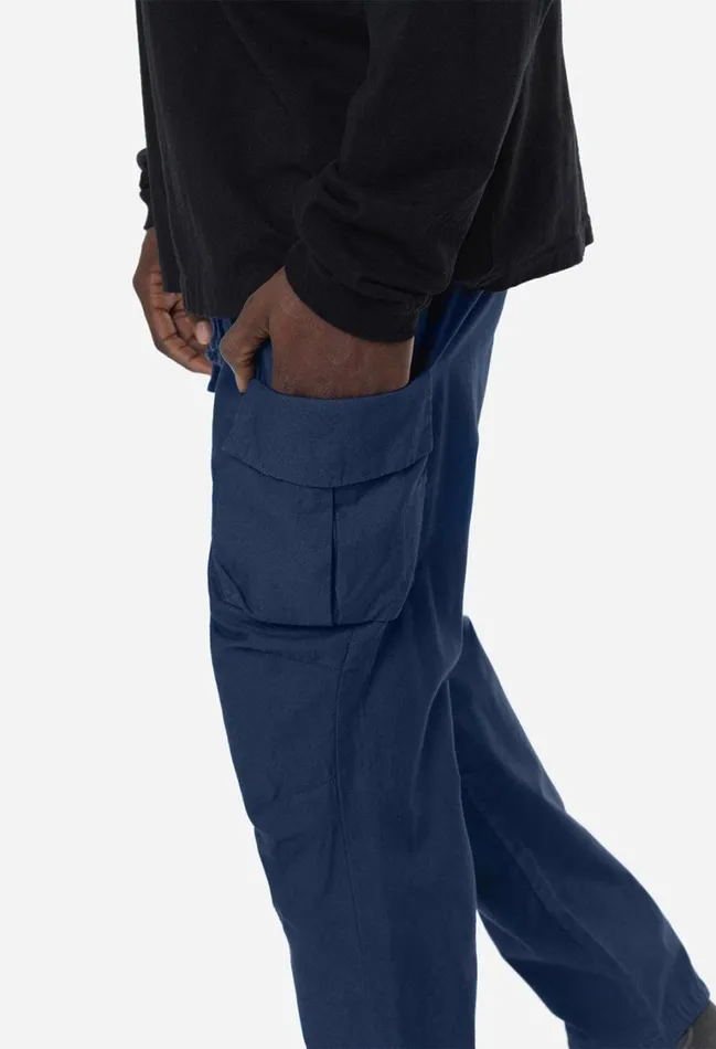 John Elliott Pants Back Sateen Cargo Pants Navy 8211 Men