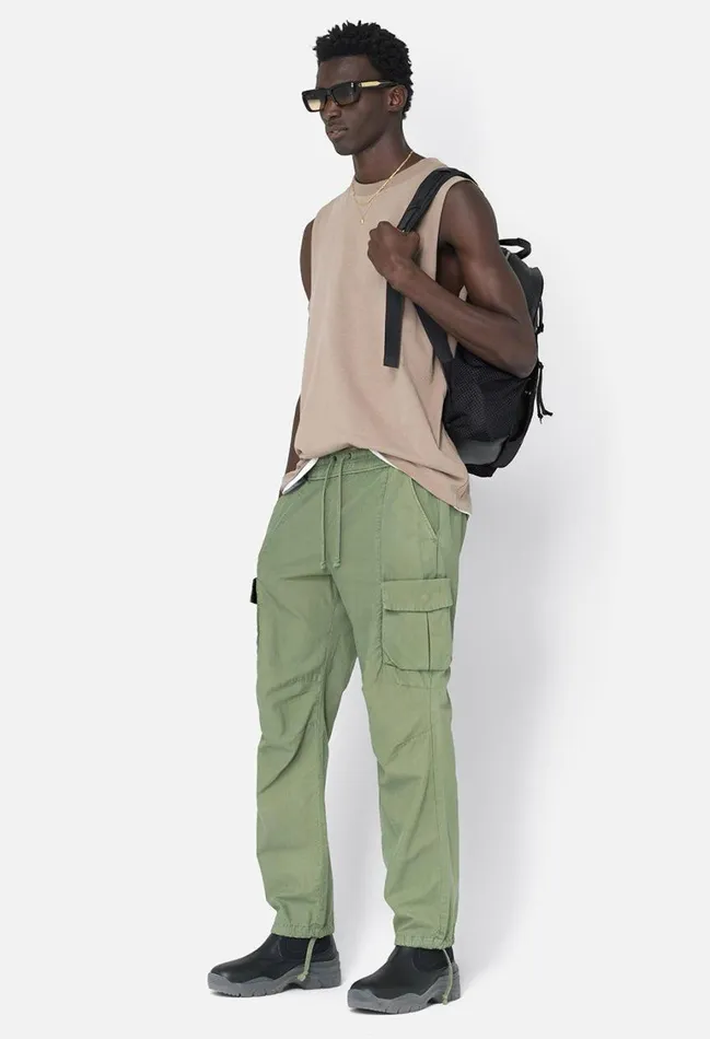 John Elliott Pants Back Sateen Cargo Pants Olive 8211 Men