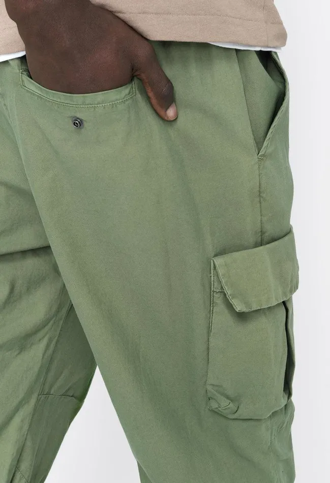 John Elliott Pants Back Sateen Cargo Pants Olive 8211 Men